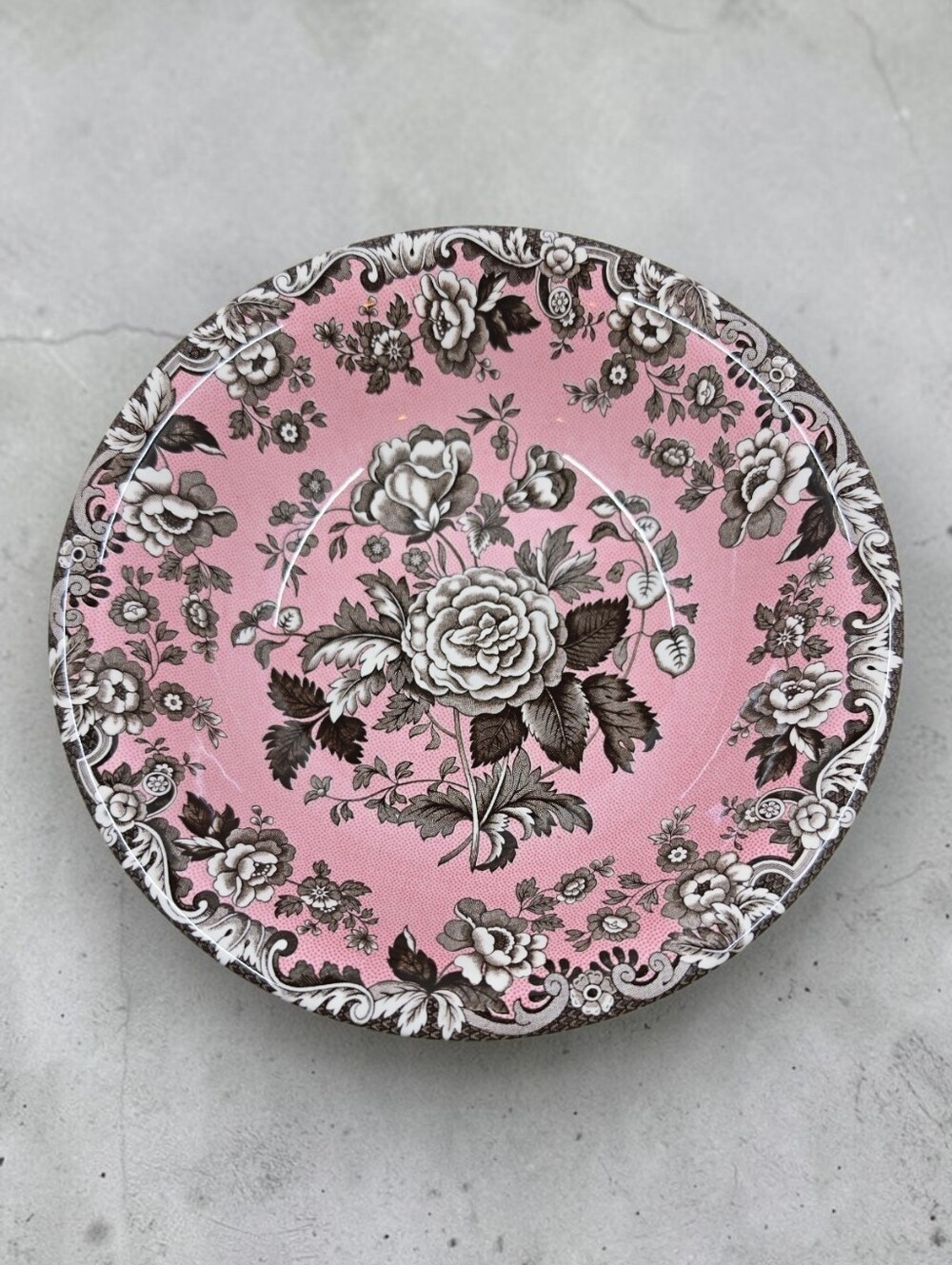 Spode Blue Room Cereal Bowl Garden Collection British Flowers Rosa England